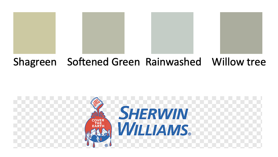 Sherwin-Williams green paint colors